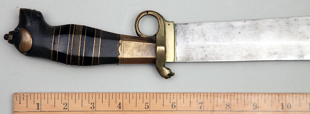 Philippine Dog's Head Clip Point Bolo Knife