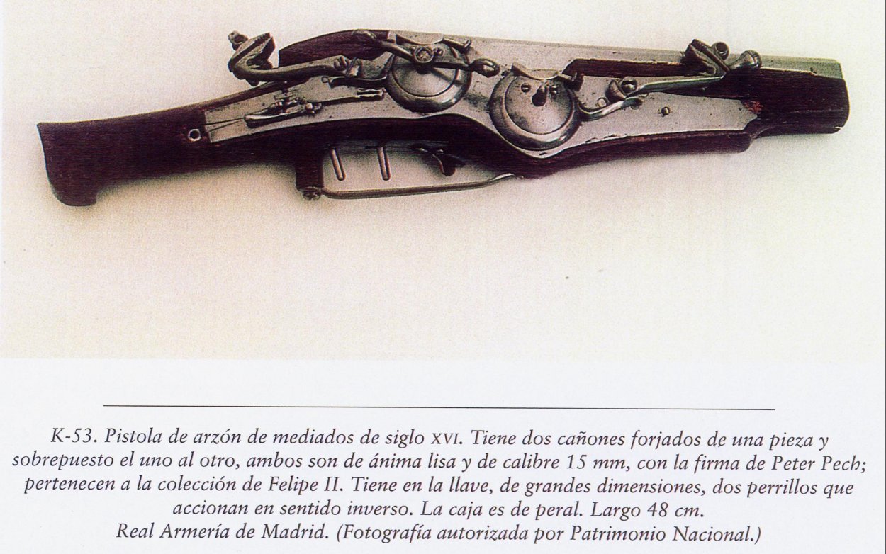 A 1548 Nuremberg Dagger-grip Over-and-Under Double Wheellock Pistol -  Ethnographic Arms & Armour