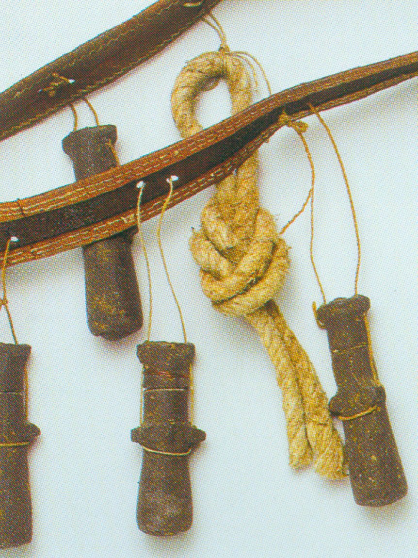 Powder horn with bandolier strap  National Museum of the American Indian