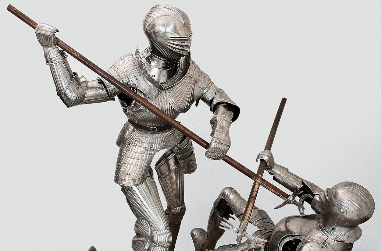 jousting knight figures