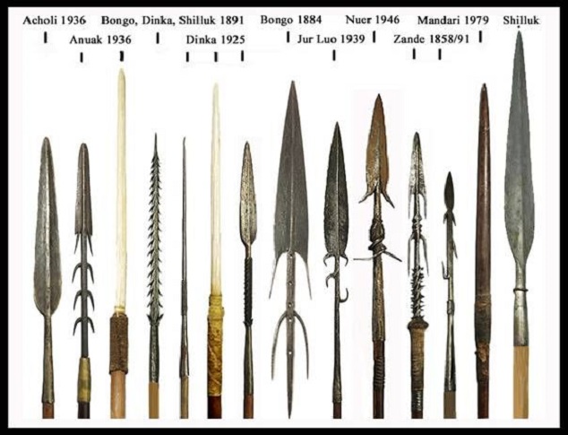Sudanese spears of Mahdist Period 1881-1899 - Ethnographic Arms & Armour